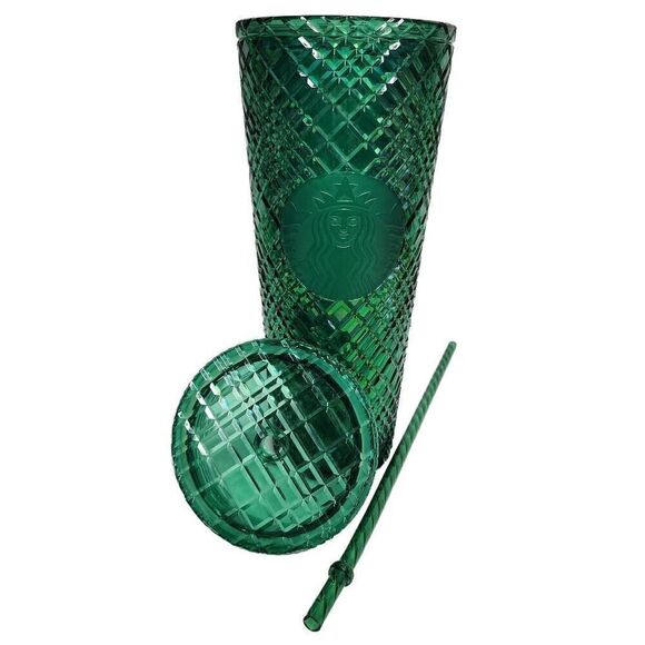 Starbucks Travel Drinkware, 2021 Jewel-Cut Tumbler Cup With Lid & Straw, 24oz - Picture 1 of 10